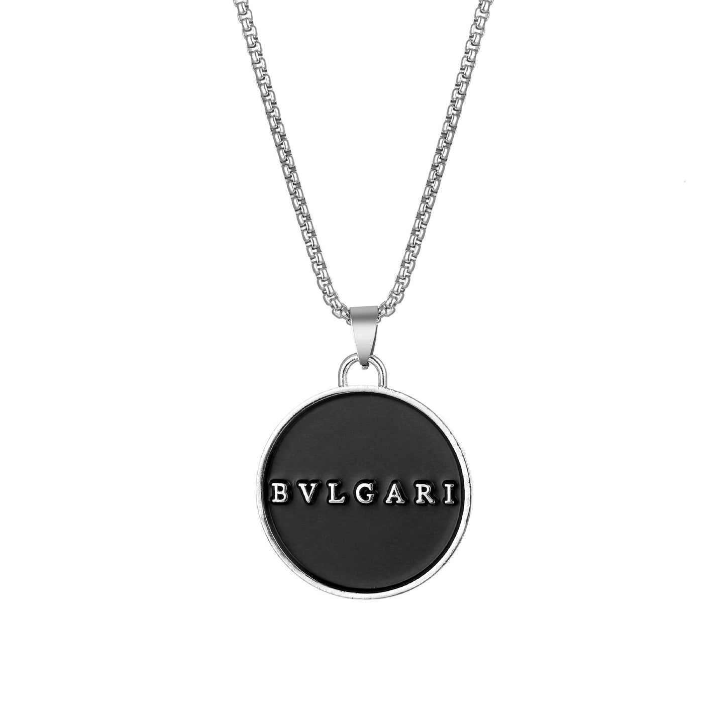 Round Letter Sweater Chain Hip Hop Alloy Necklaces