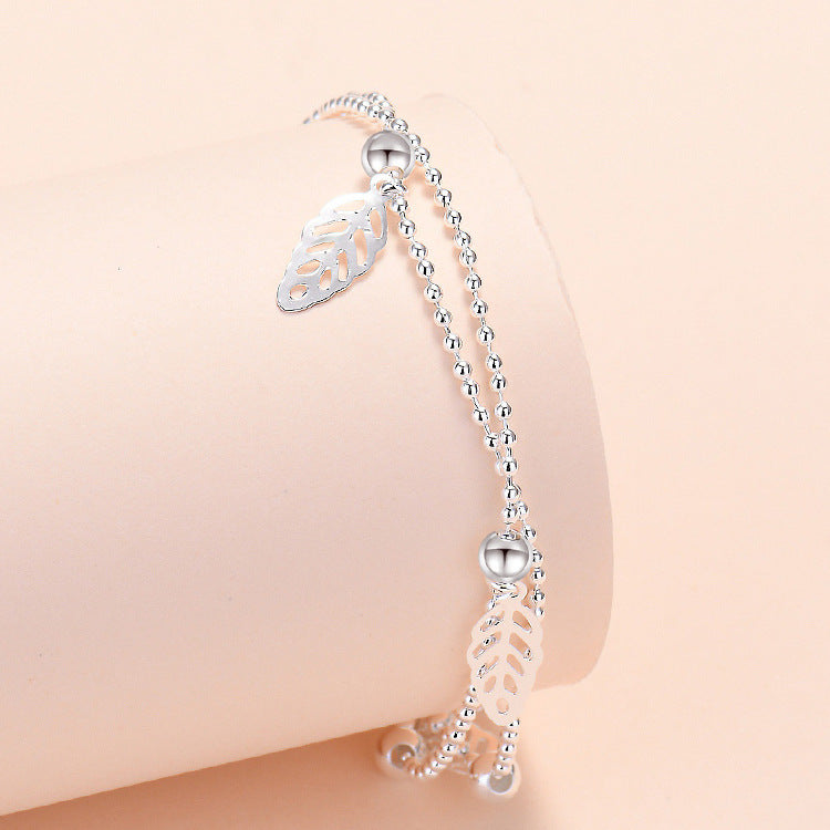 Jewelry Sier-plated Bell Love Star Flower Bracelets