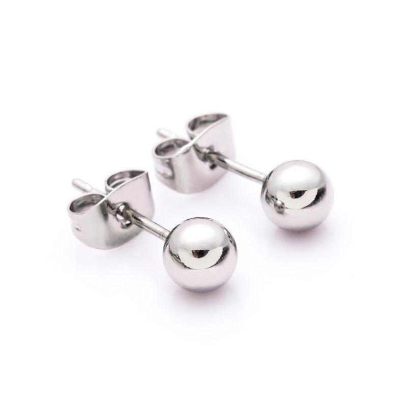 Women's Gold Plated Bean-shaped Vacuum Vietnam Placer Earrings