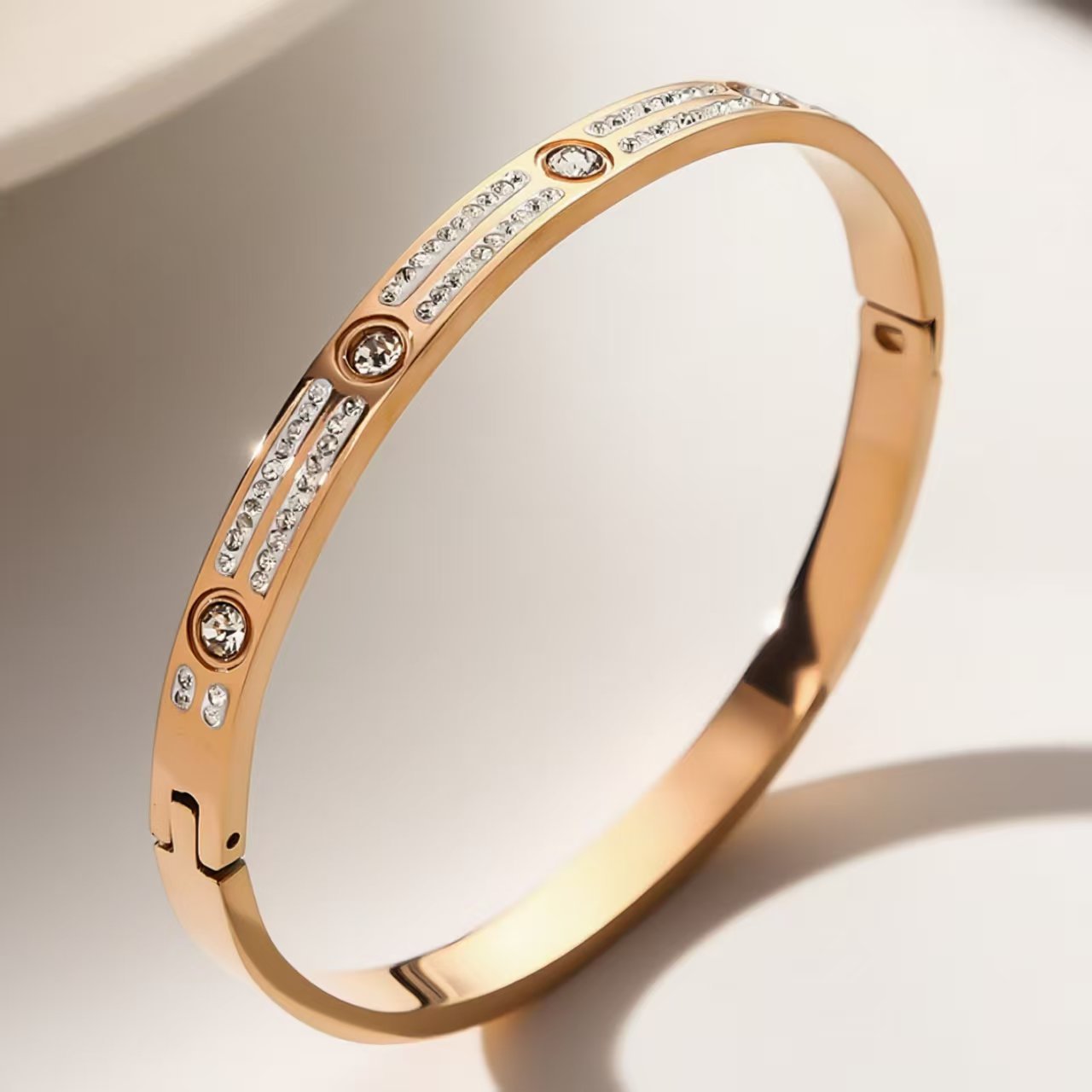 Titanium Steel Female Diamond High-grade Stainless Bracelet