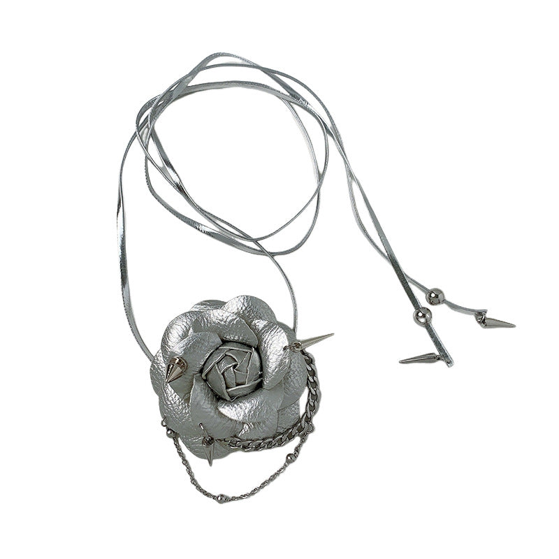 Three-dimensional Flower Waist Chain Personalized Minority Necklaces