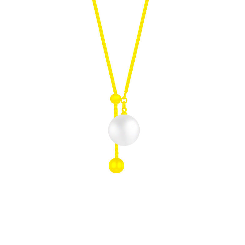 Colliers minoritaires de haute qualité avec ornement de luxe léger en perles pour femmes