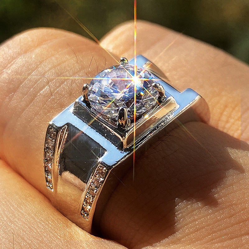 Men's Shi Classic Luxury Zircon Fashion Ornament Rings