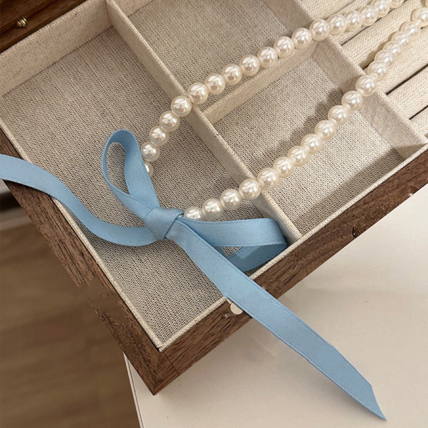 Colliers de clavicule avec nœud de princesse élégant Dopamine pour femme