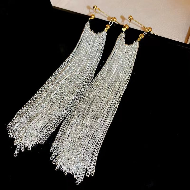 Women's Tassel Light Luxury High Sense And Earrings