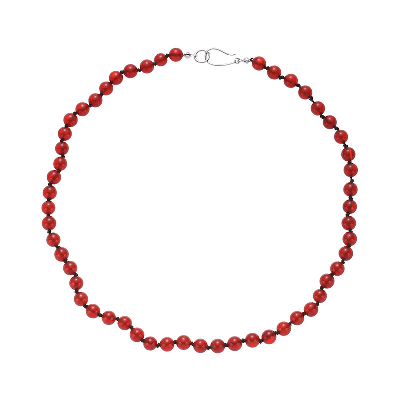 Colliers en œil de tigre de style ethnique rétro chinois Sier