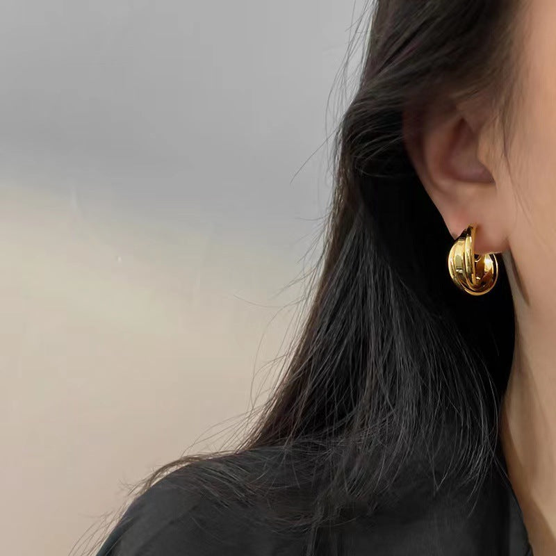 Women's Coil Hoop High-grade Elegant Simple Fashionable Ear Clip