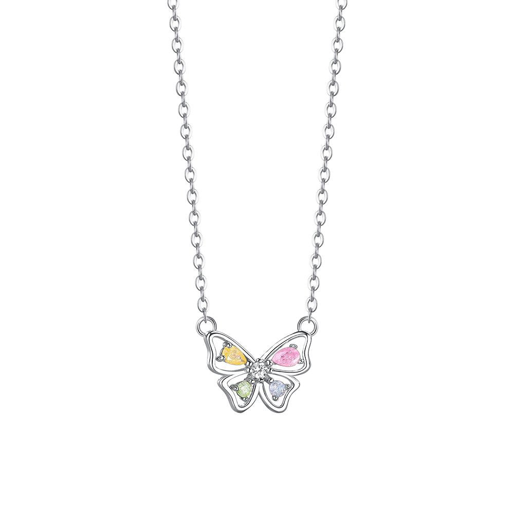Flower Stone Butterfly Fairy Sweet Cute Necklaces