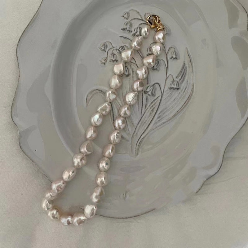 Colliers élégants de style français pour femmes, haut sens