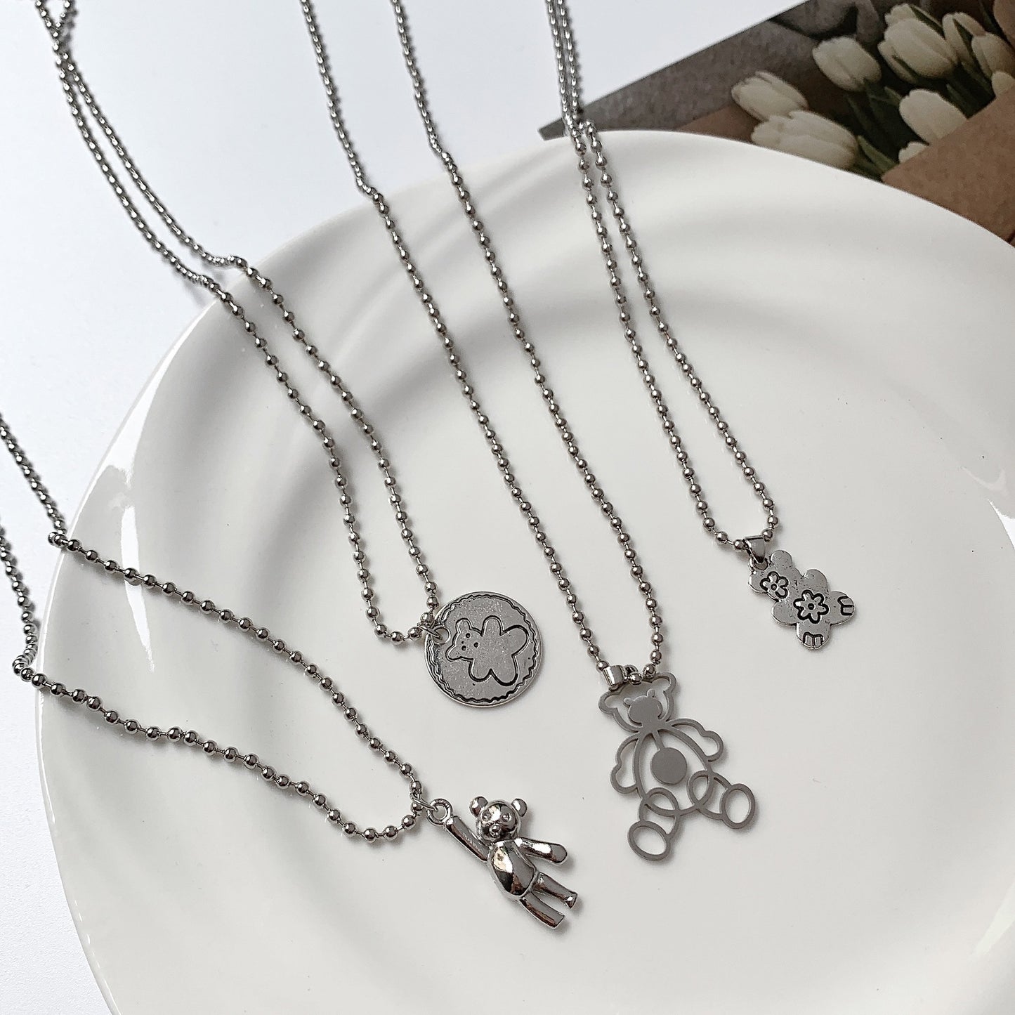 Women's & Men's & Fun Cute Wild Simple Ball Bead Necklaces