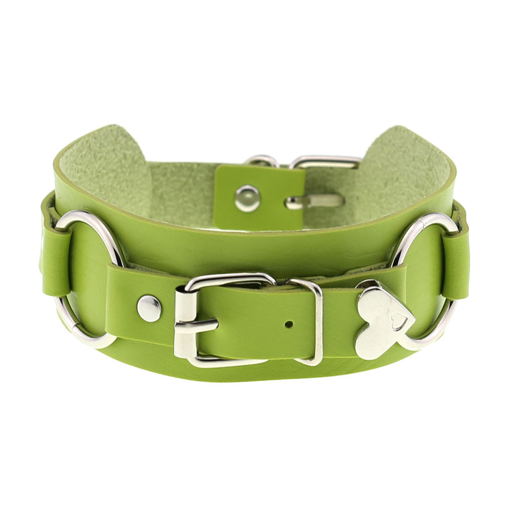 Colliers de ceinture personnalisés en cuir punk Heart Love