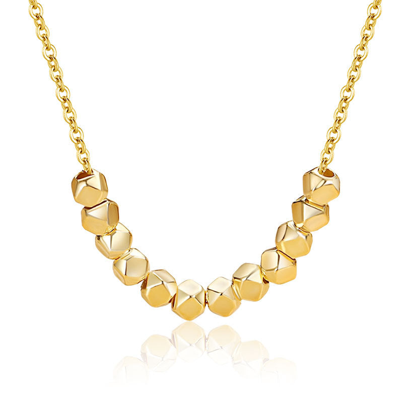 Several Two Clavicle Chain Fashion Small Cube Necklaces