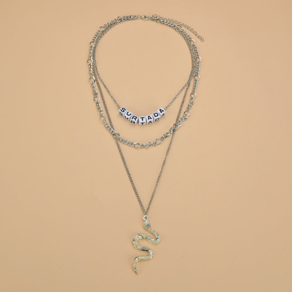 Fashion Alloy Snake Vintage Ethnic Style Necklaces