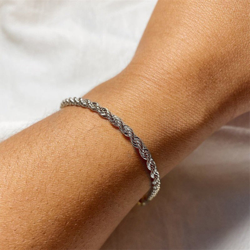 Women's Bohemian Minimalist Metal Figaro Chain Suit Bracelets