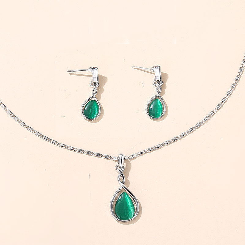 Opal Water Drop Bridal Of Source Jewelry Set
