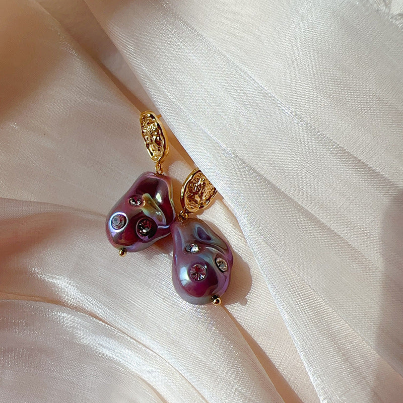 Aesthetic Magazine Touching Worker Baroque Colorful Crystals Earrings