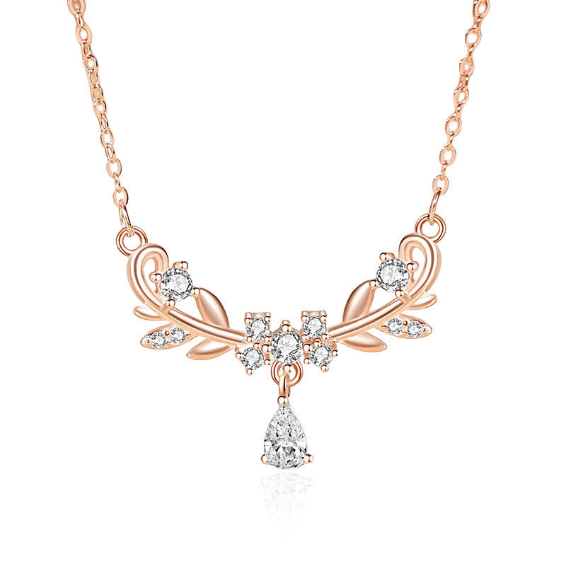 Women's Clavicle Chain With You Fresh Branches Necklaces