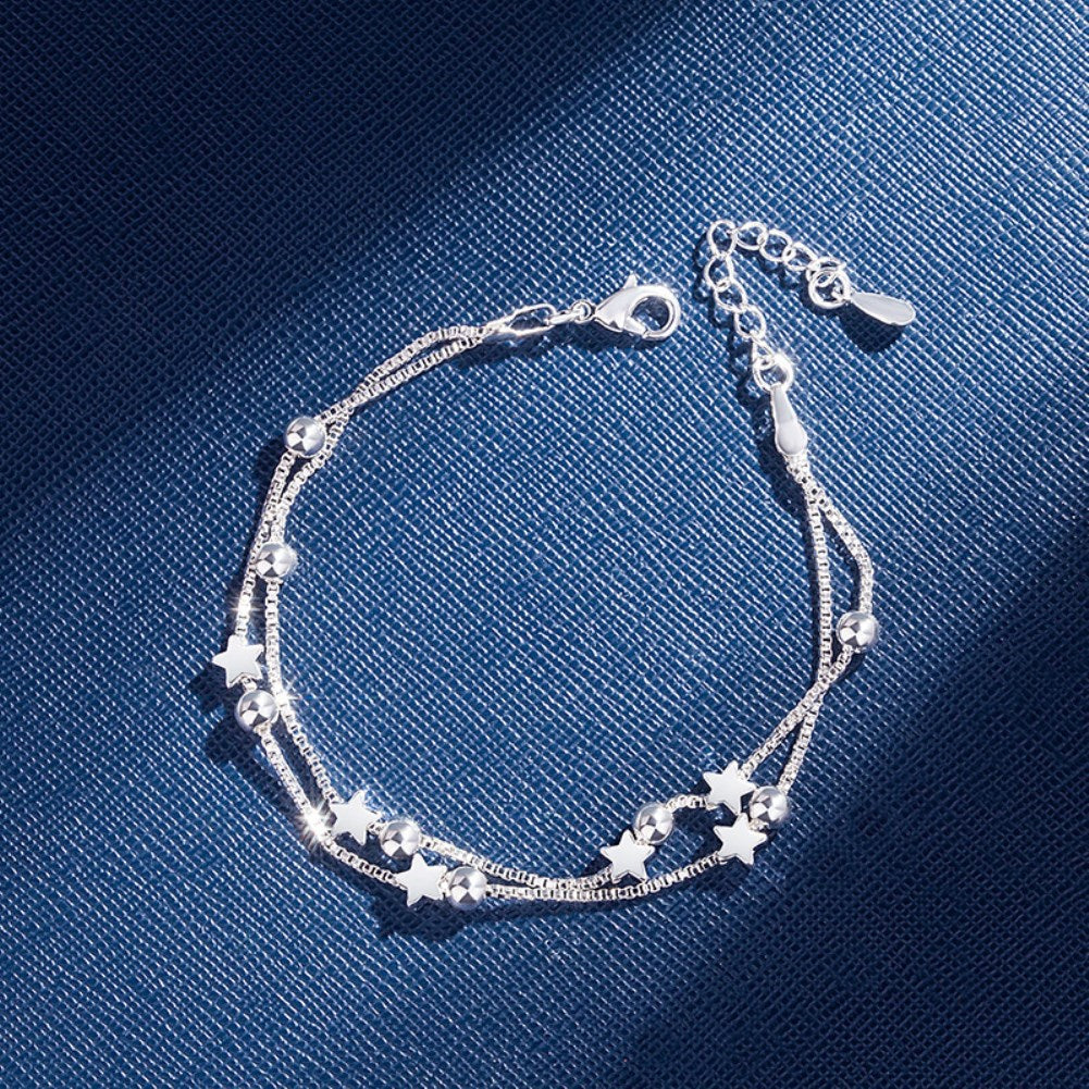 Double Circles Star Korean Style Round Bracelets