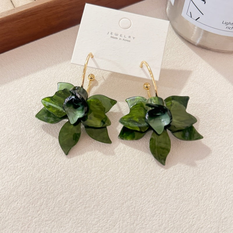 Orchid High-grade Style Gentle Temperamental Minority Rings