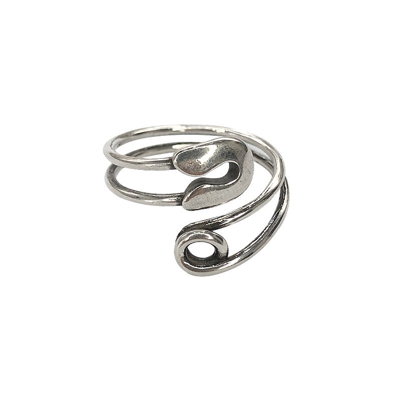 Sier Nischennadel für Damen, personalisierte Ringe im koreanischen Stil