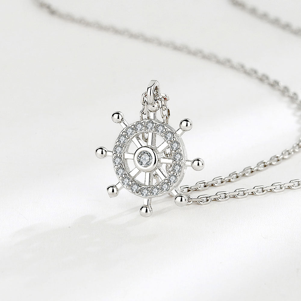 Women's Vintage Rudder Fashionable Pendant Simple Grace Personality Clavicle Chain Necklaces