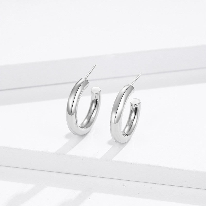 Light Luxury Commute Style Fashion Advanced Design Type Hollow Earrings