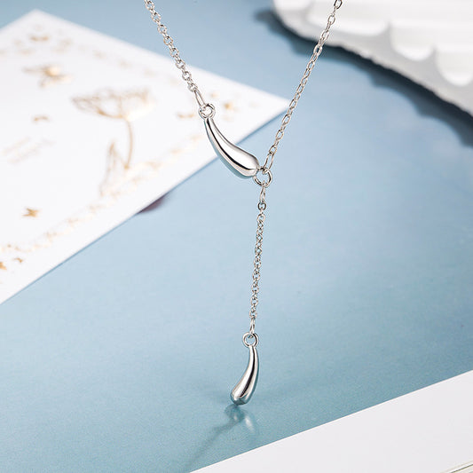 Women's Drops Tassel Design High-grade Cold Personality Necklaces