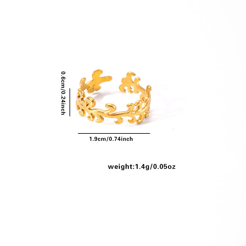 Women's Personality Vintage Ethnic Style Plated Love Ring