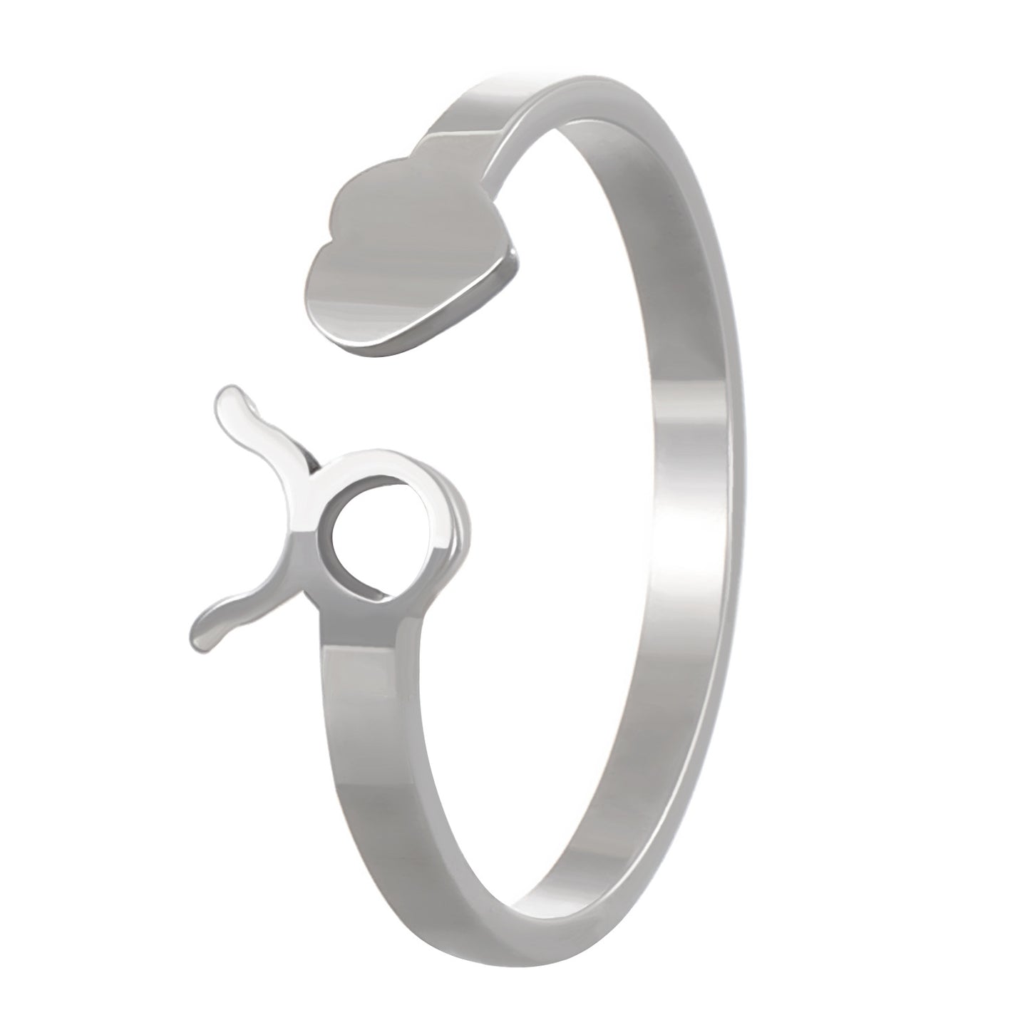 Konstellationen Dreidimensionale Liebe Kleine Finger Offene Ringe