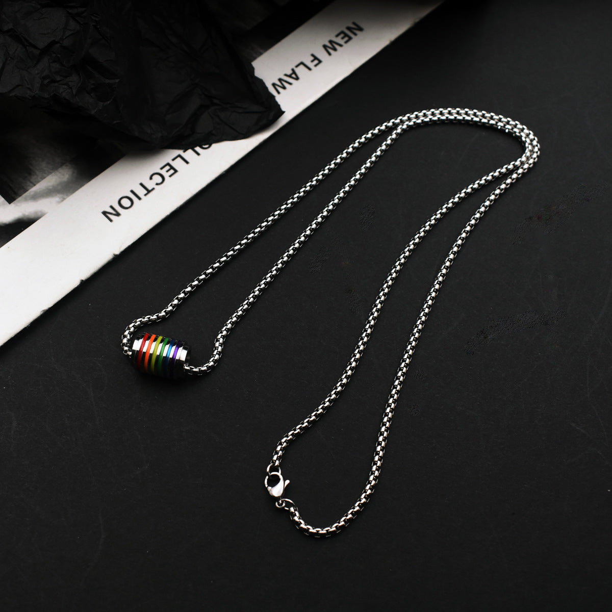 Femmes et hommes et perles et pendentifs hip hop à la mode colliers de pull froid