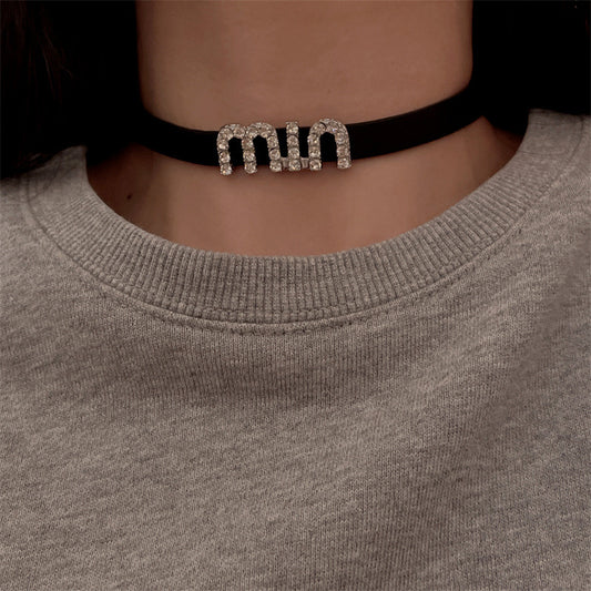 Diamond Letters Collar Niche High-grade Clavicle Chain Necklaces