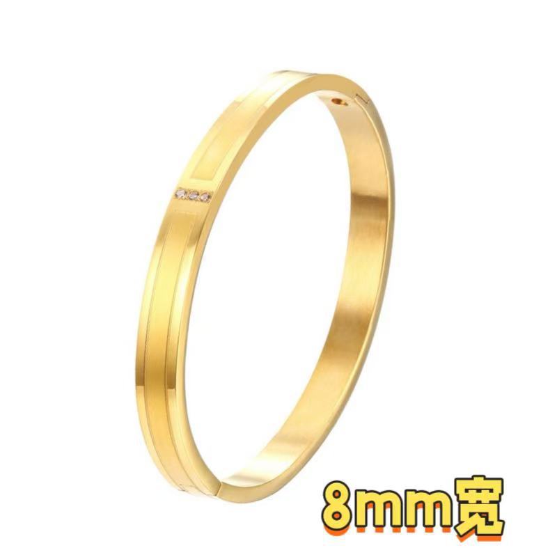 Steel Special Interest Light Luxury Bath Stainless Five-pointed Bracelet