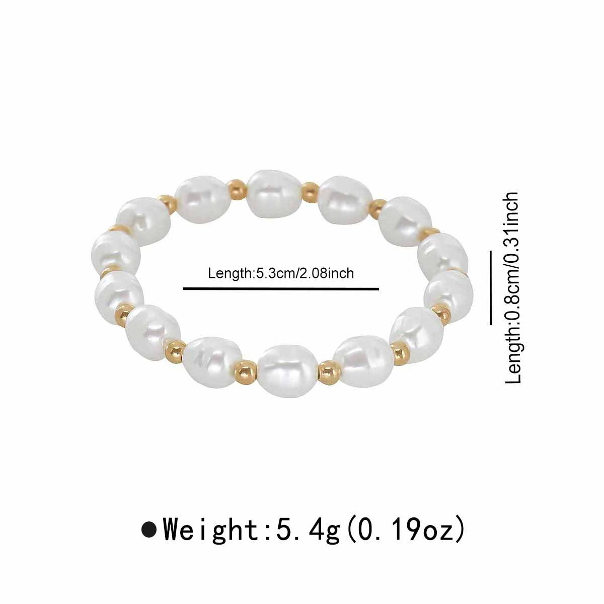 Fashion Exaggerated Geometry Irregular Resin Beaded Bracelet
