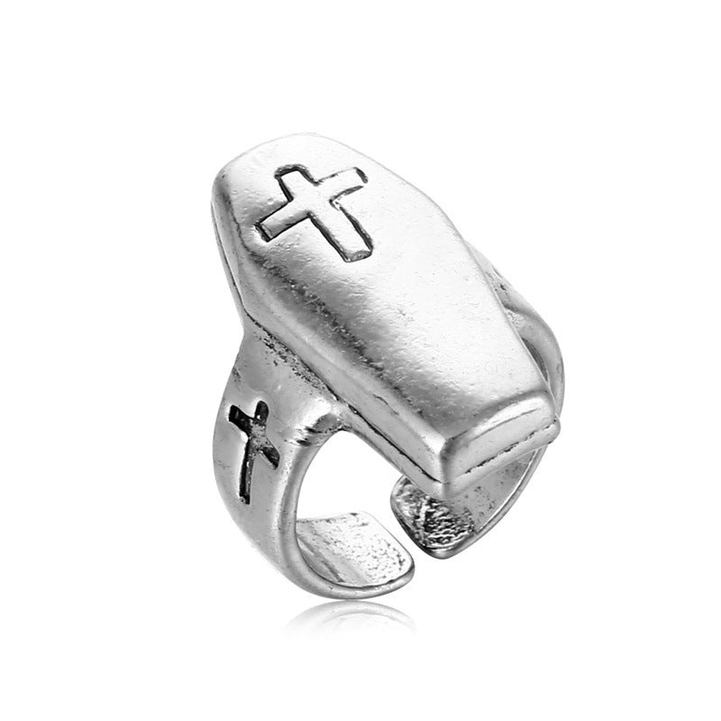 Fashion Retro Distressed Temperament Trend Alloy Ring
