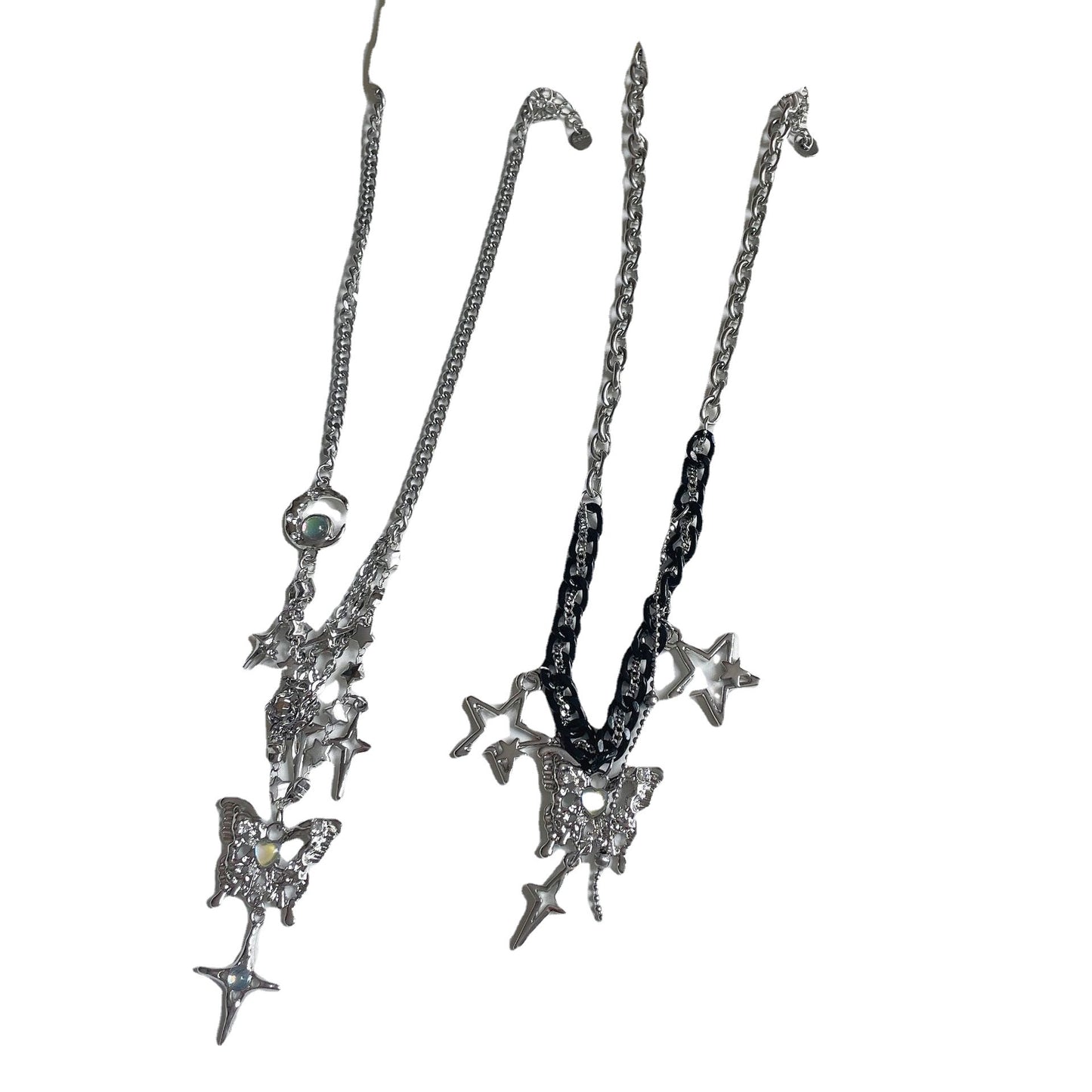 Colliers de chaîne de clavicule à couture de pampilles de papillon cool