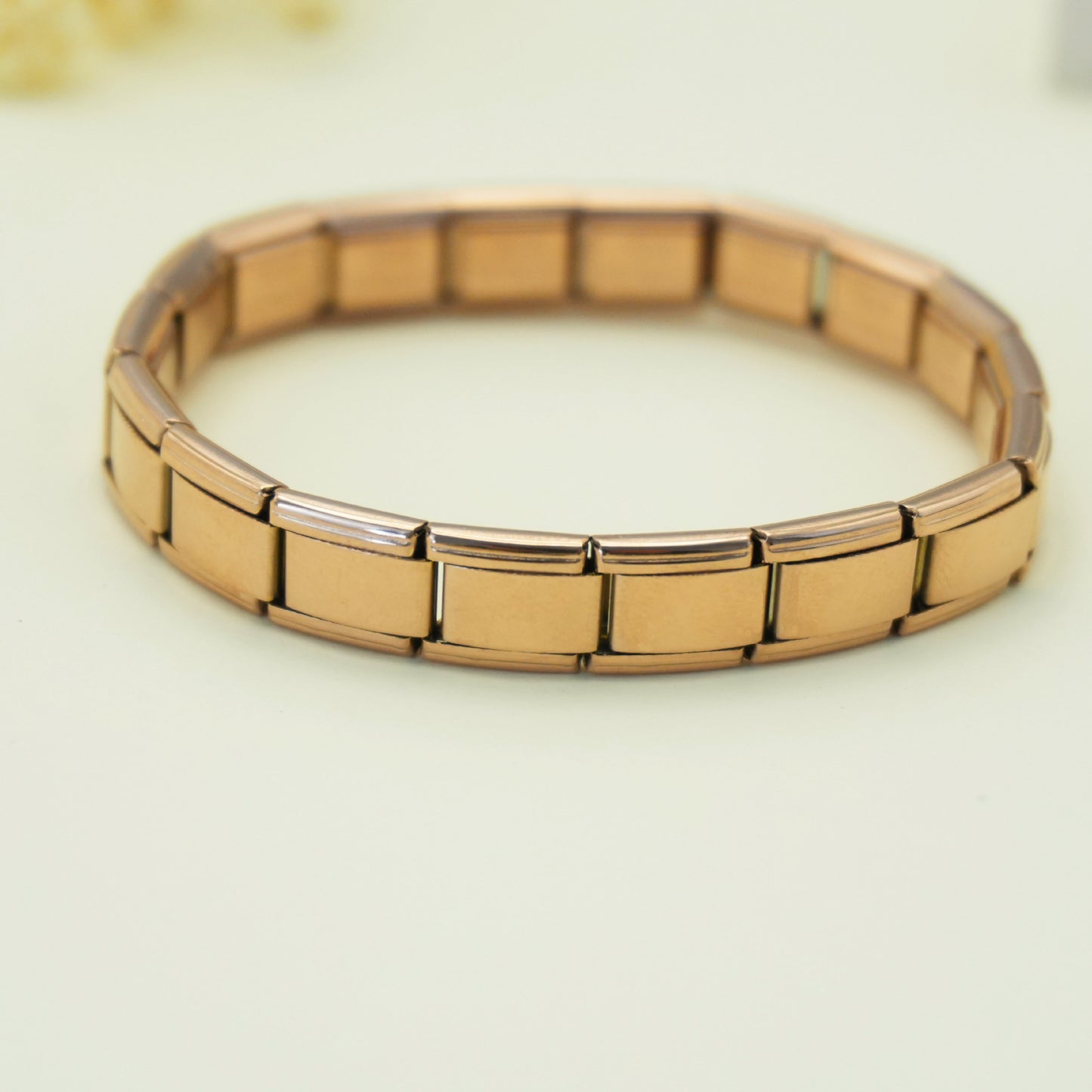 Module Square Elastic Stitching Titanium Steel Strap Bracelet