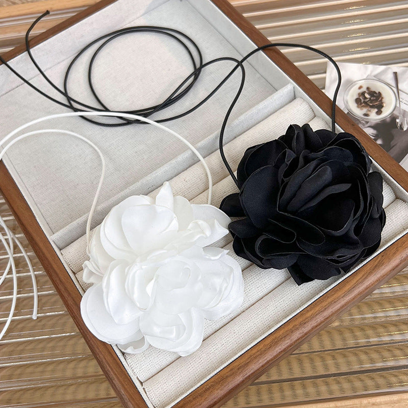Flower Strap Rose Female Neck Band Necklaces