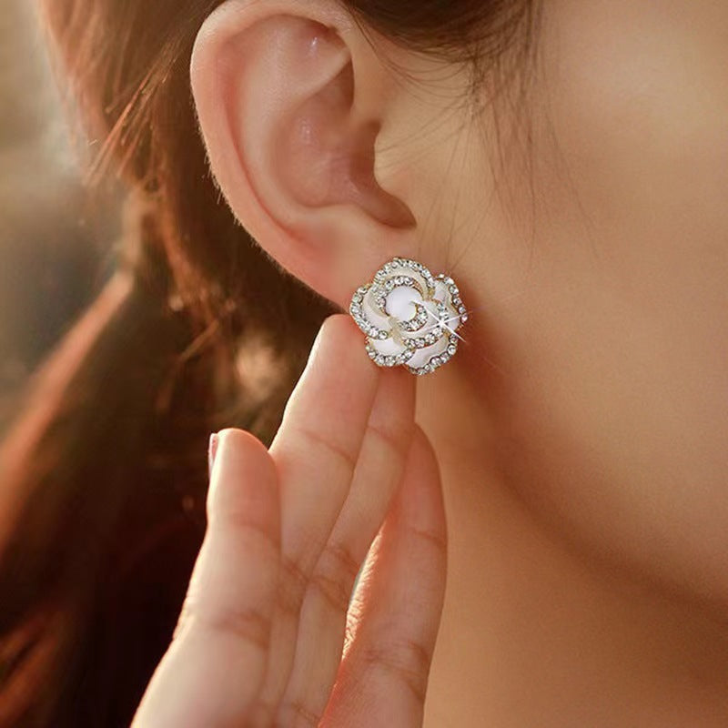 Korean Style Clips Piercing Female Fresh Sweet Cute Earrings