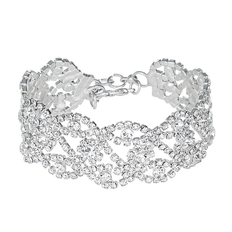New Bridal Rhinestone Wrist Ornament Wedding Bracelets