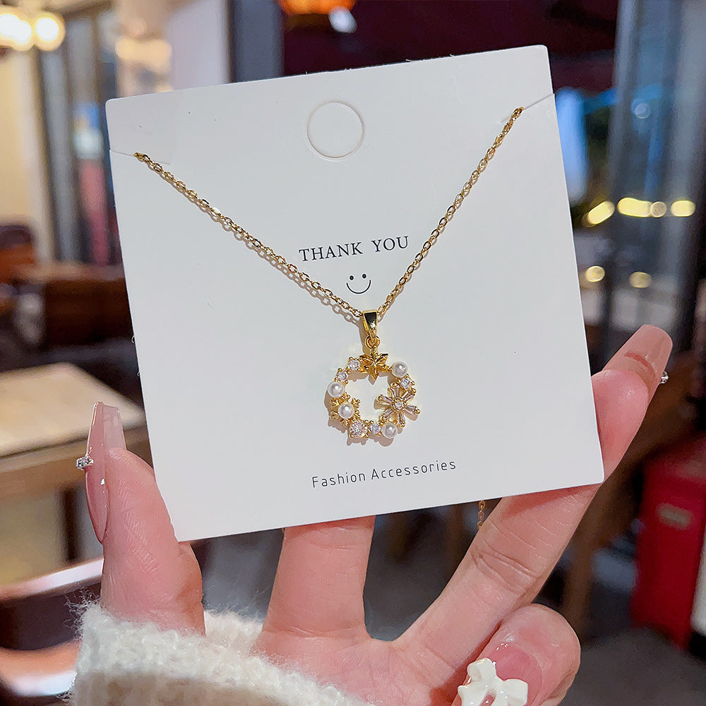 Guirlande de perles pour femmes, colliers de luxe légers de haute qualité