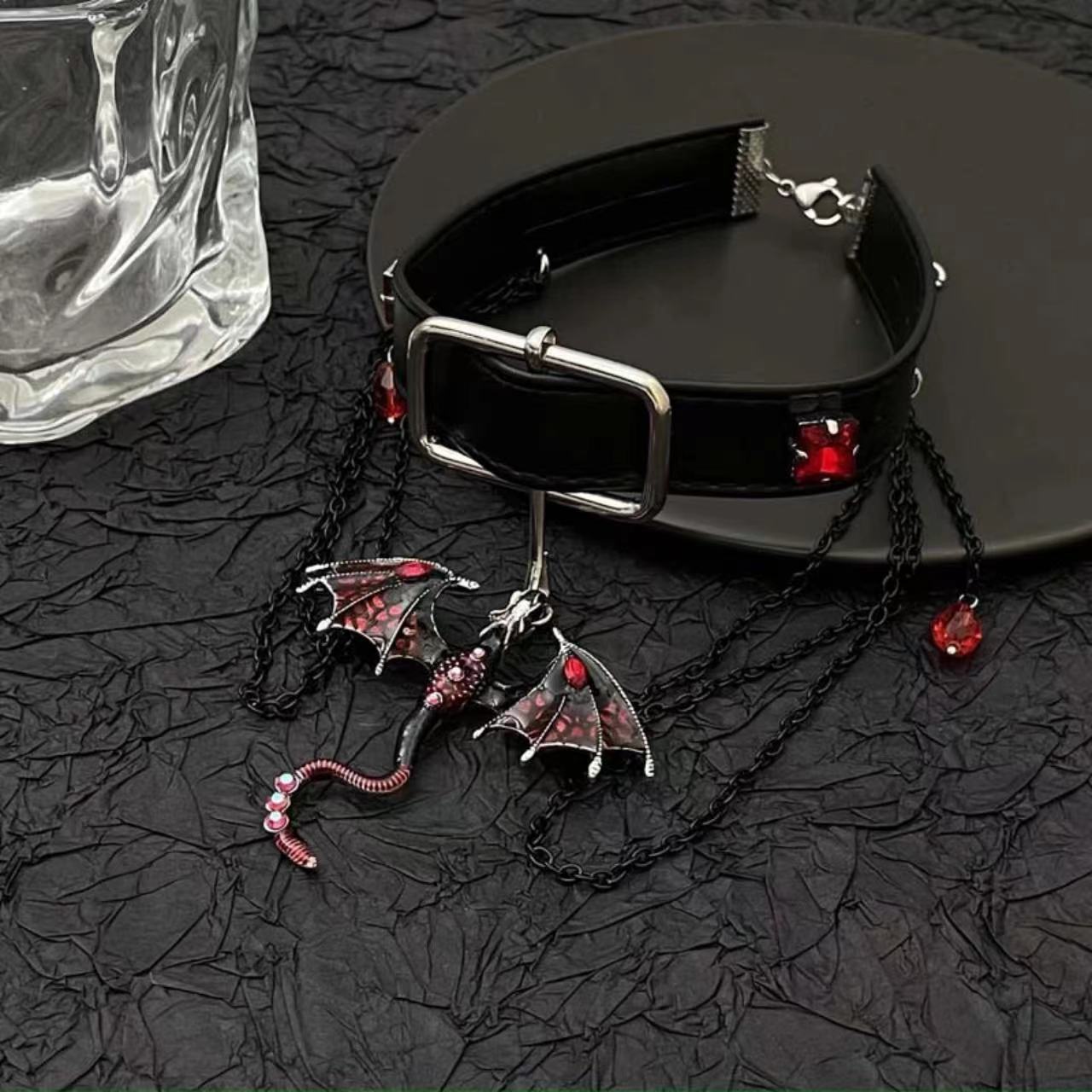 Dragon gland boule pendentif tour de cou femme Niche personnalité colliers