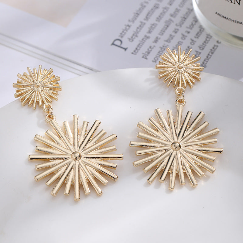 Metal Female Fashion High Sense Personalized Earrings