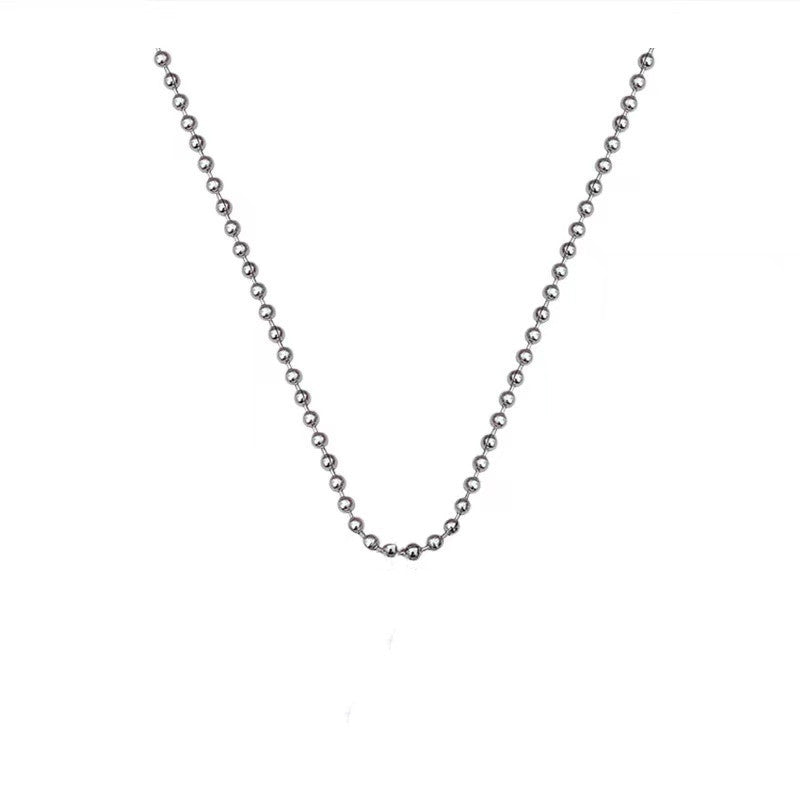 Colliers de pull Punk en acier titane pour femmes, cœur creux, ne se décolore pas, à la mode