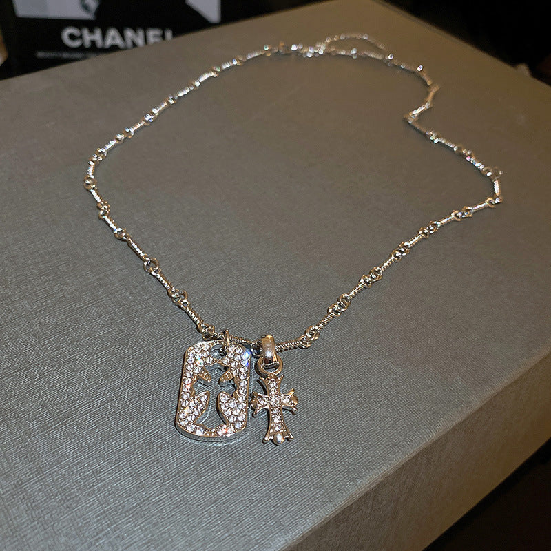 Conception de colliers de chaîne de clavicule de style froid en métal