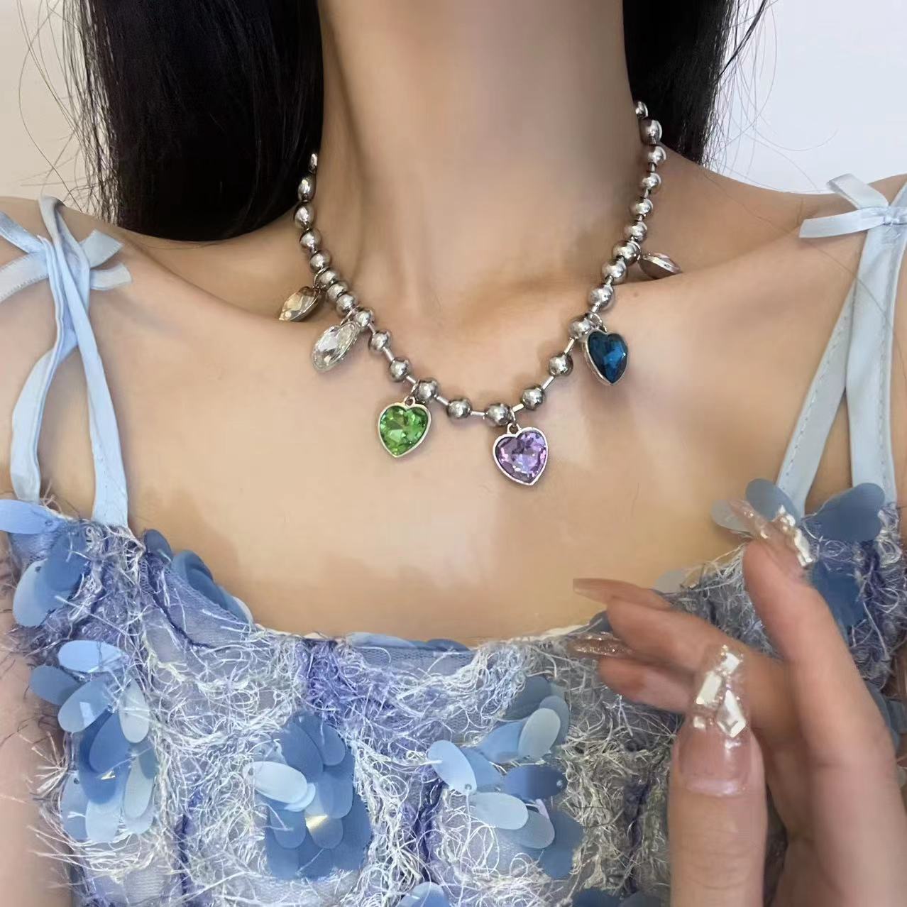 Niche de chaîne à griffes faite à la main, colliers de Cowboy fait à la main