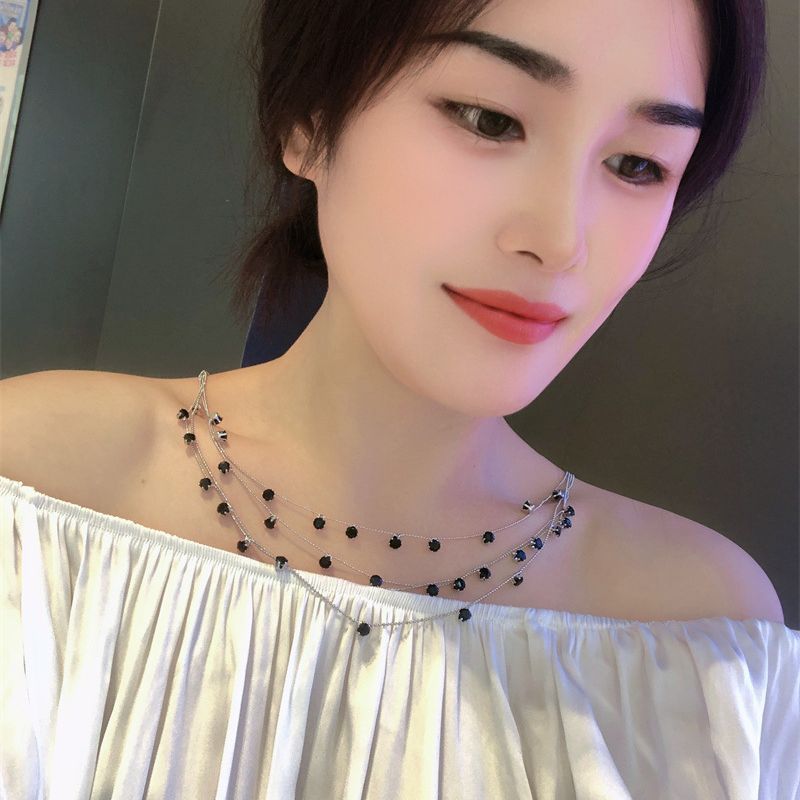 Colliers à pampilles de mariage à la mode en Zircon Rose étoilé