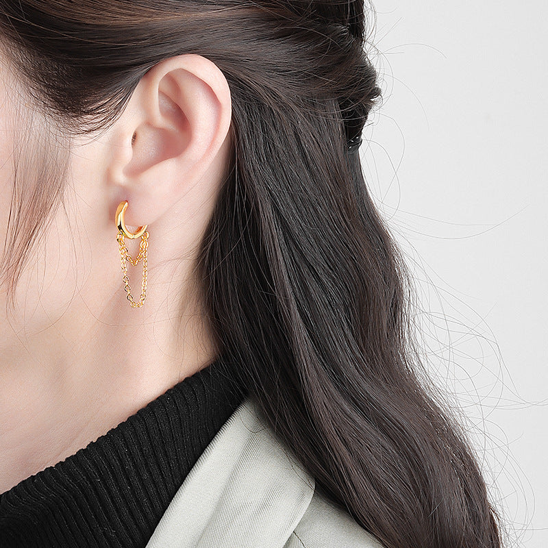 Circle Geometry Hipster Tassel Special Ear Rings