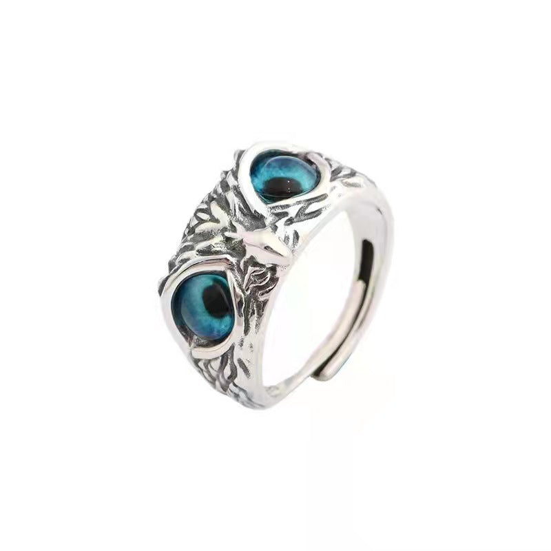Prime Silber Blue Eyes Owl Devil's Armbänder für Damen