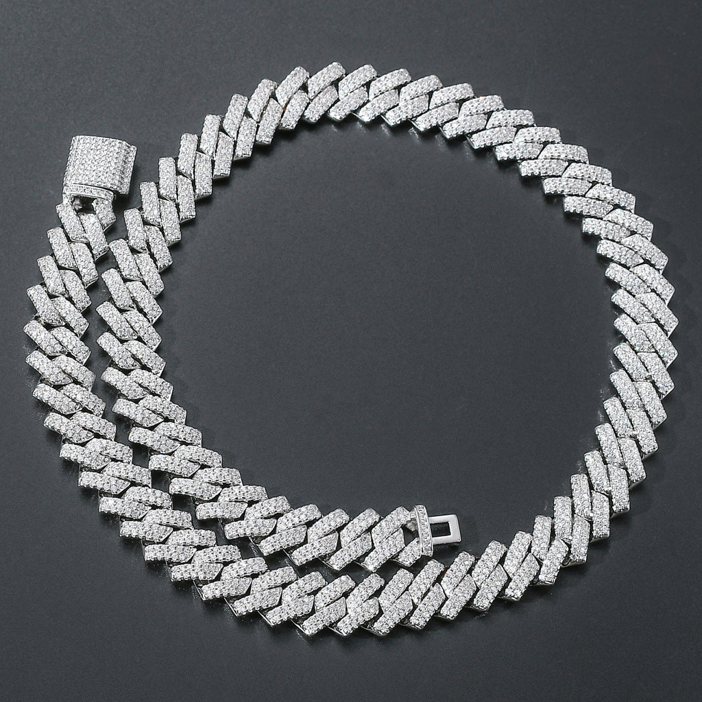 Colliers en Zircon incrustés de cuivre cubain Hop Bar pour hommes