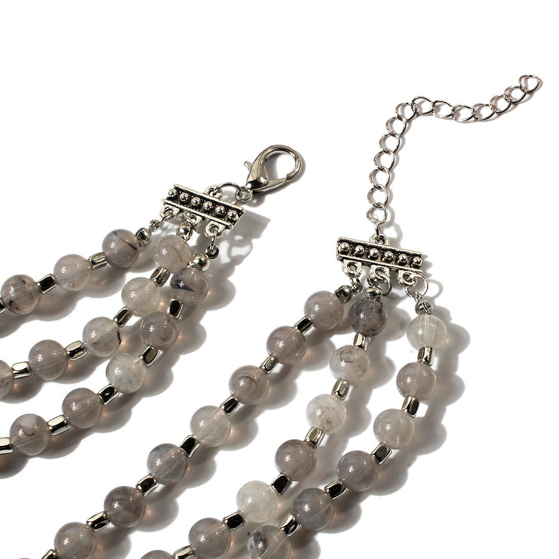 Ornement exagéré de mode pour femmes, perles simples pour colliers